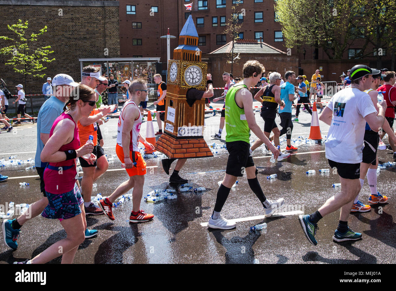 Big Ben London Marathon Stock Photos Big Ben London Marathon Stock - london uk 22nd april 2018 george rutherford jones dressed as